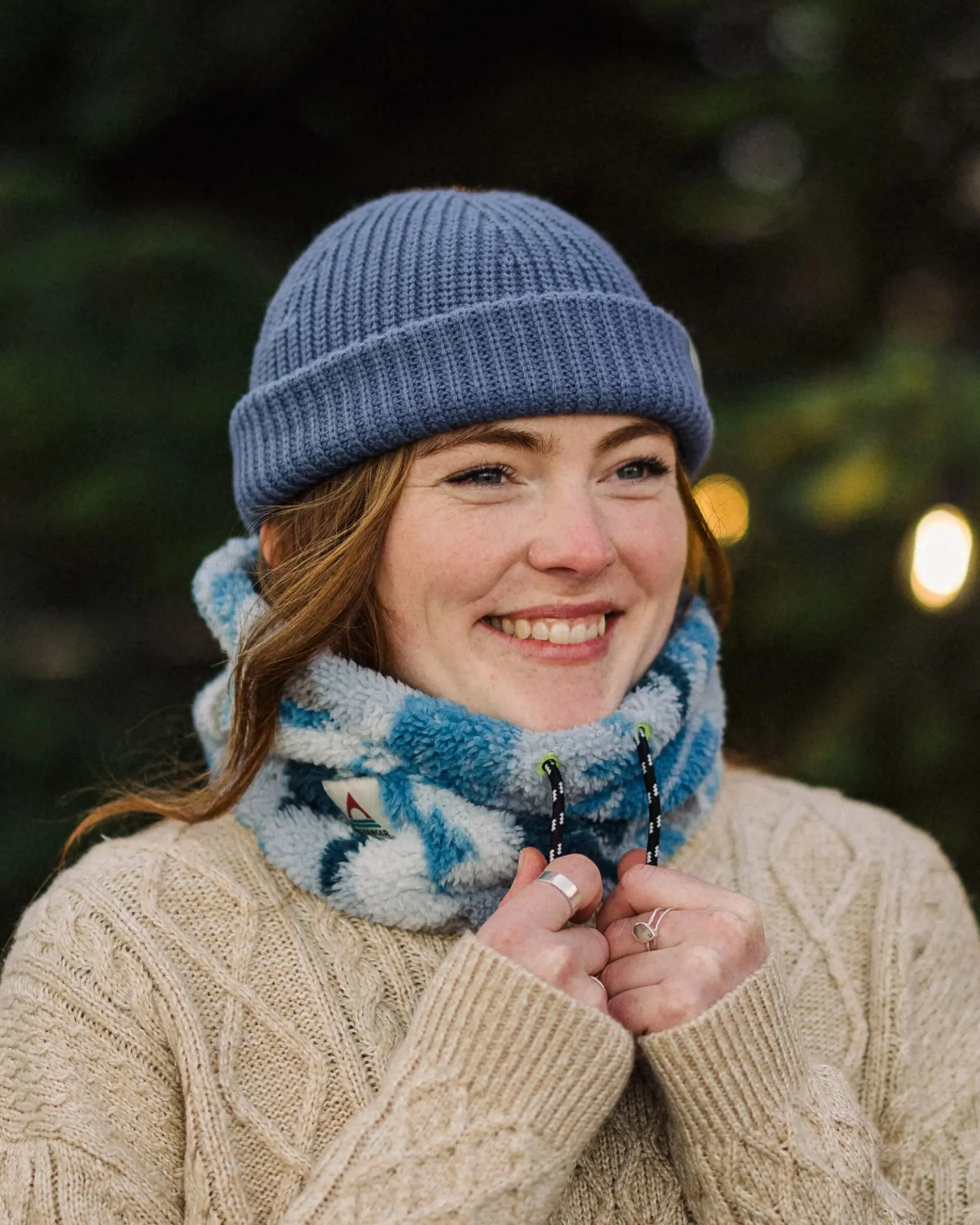 Ash Sherpa Fleece Schlauchschal