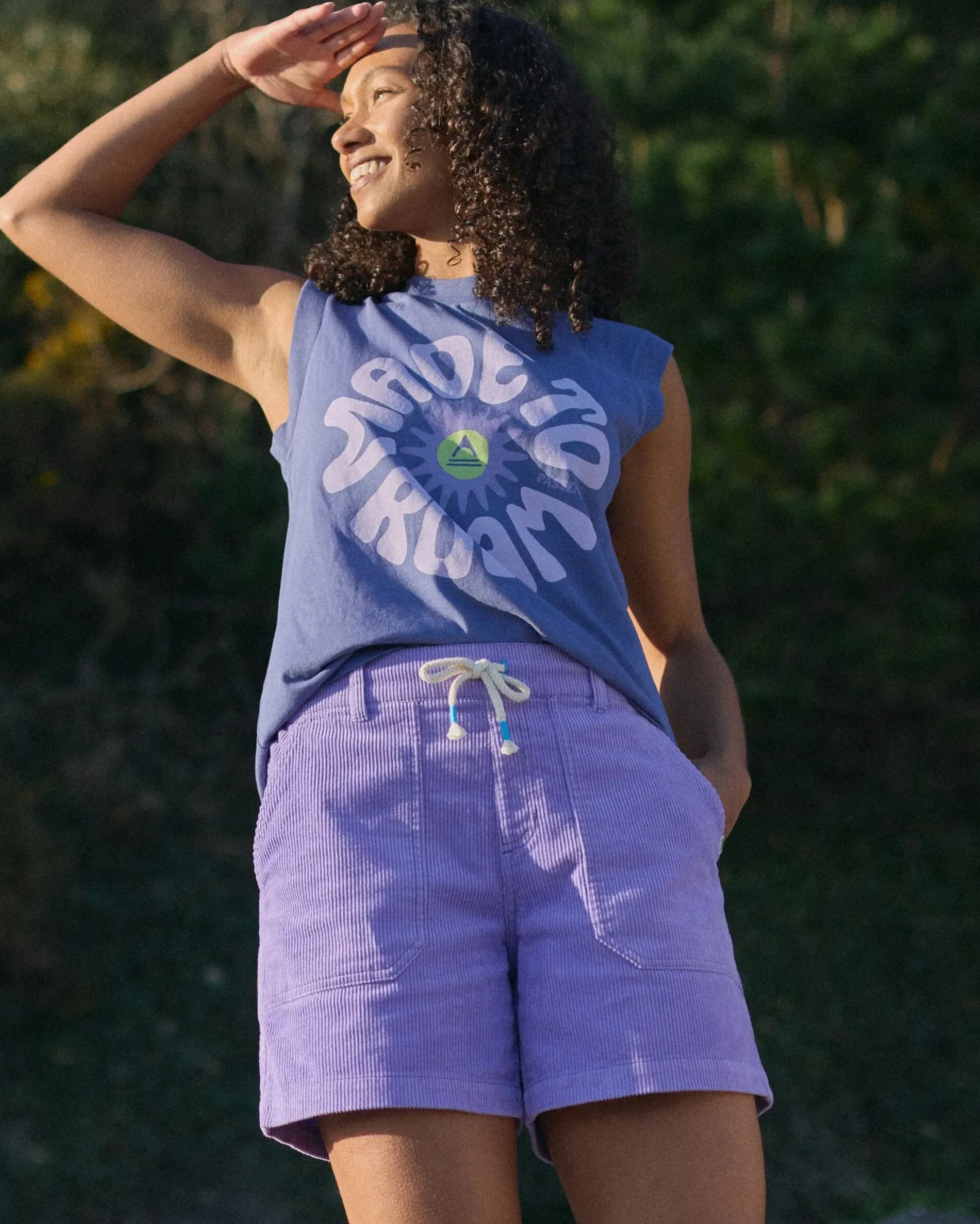 Damen Avian Natürliche Cord-Short