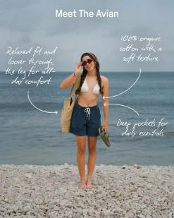 Damen Avian natürliche Kordel-Shorts