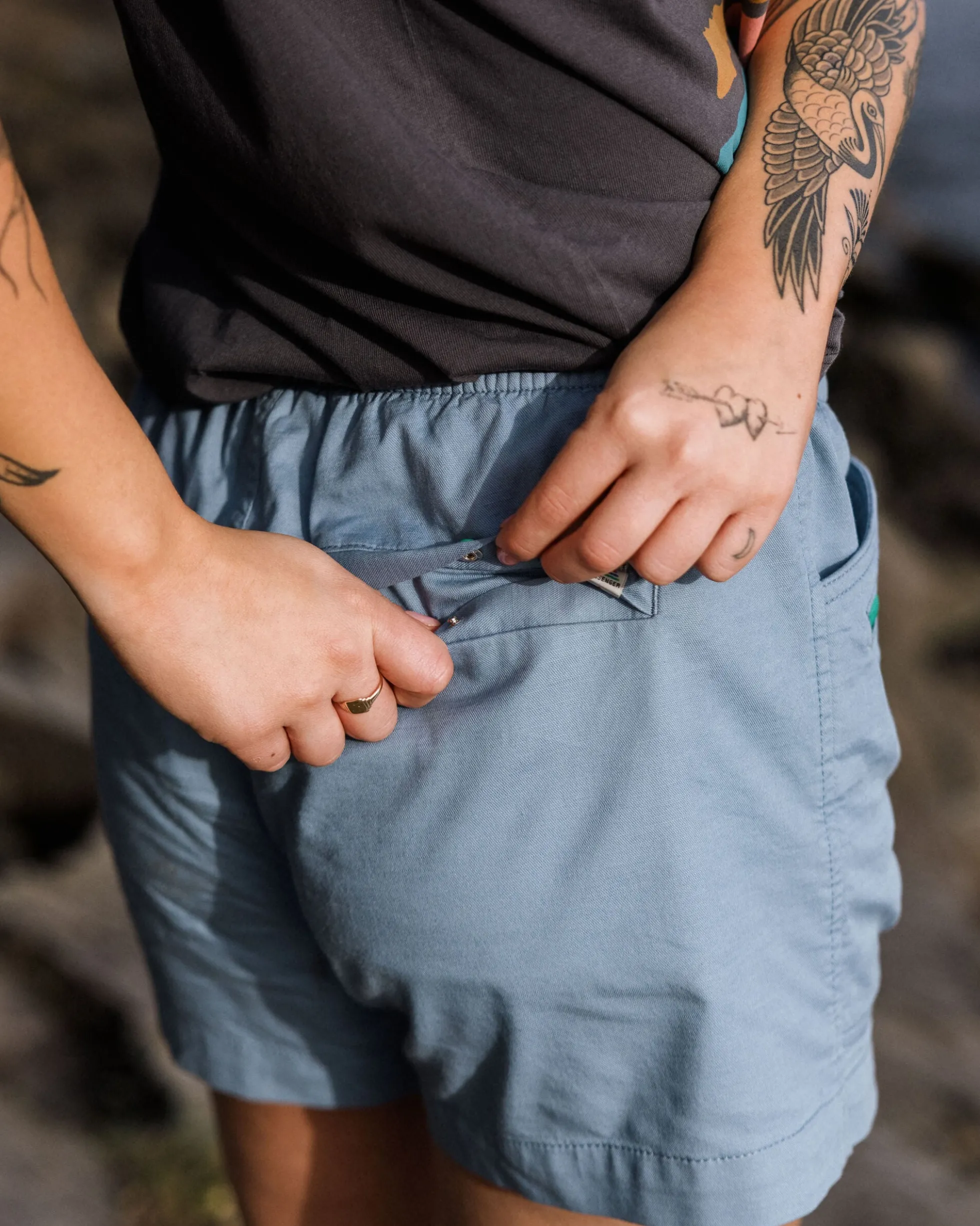 Damen Basswood Bio-Baumwolle Shorts