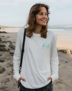 Damen Better Outside Bio-Baumwoll Oversized Langarmshirt