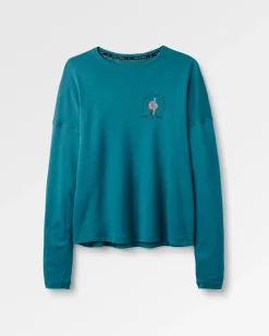 Damen Camp Wild Leichtes Merino-Mix Langarmshirt