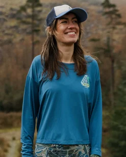 Damen Chakra Tie Back Active Langarmshirt