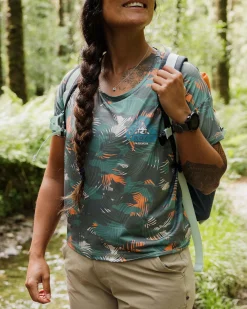 Damen Chakra Tie Back Active T-Shirt