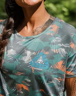 Damen Chakra Tie Back Active T-Shirt