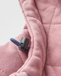 Damen Clementine Gesteppter Popper Up Hoodie