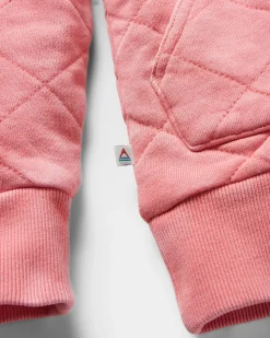 Damen Clementine Gestepptes Popper Up Hoodie