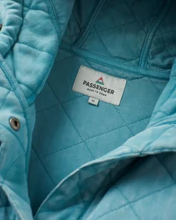 Damen Clementine Quilted Popper Up Hoodie