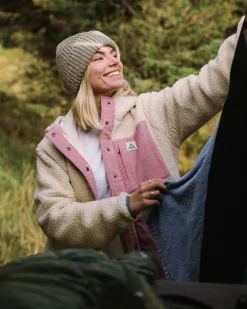 Damen Clover Sherpa Kapuzen-Fleece
