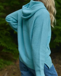 Damen Cove Bio-Baumwoll Strick Hoodie