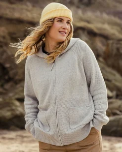 Damen Cove Full Zip Gestrickter Hoodie