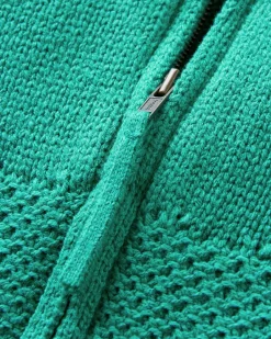 Damen Cove Full Zip Gestrickter Hoodie