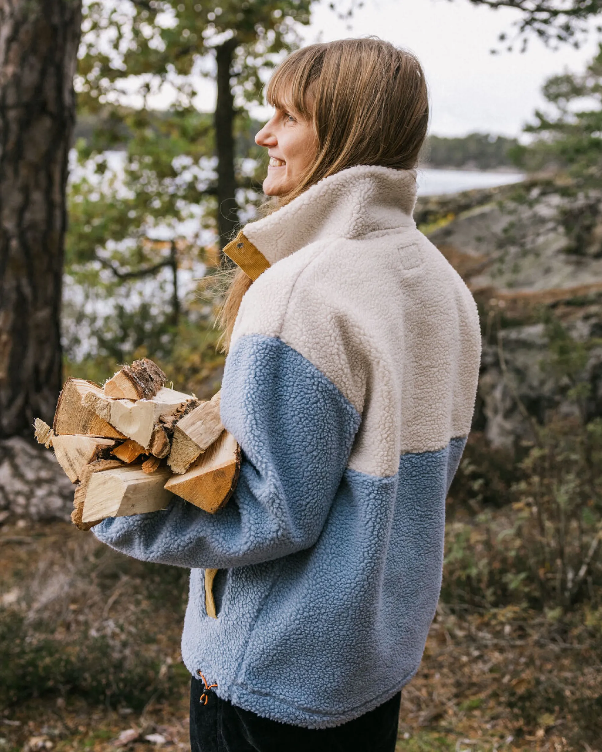 Damen Create Tiefflor-Sherpa-Fleece