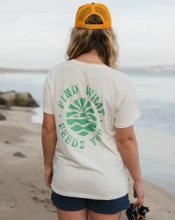 Damen Discovery hochgekrempeltes Ärmel T-Shirt