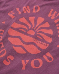 Damen Discovery hochgekrempeltes Ärmel T-Shirt