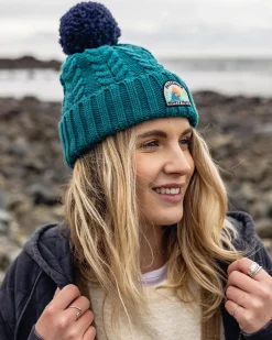 Damen Drifter Fleece-gefütterter Bommelmütze