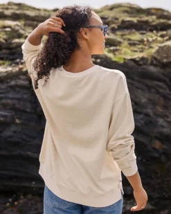 Damen Fauna Bio-Baumwoll Strukturiertes Sweatshirt
