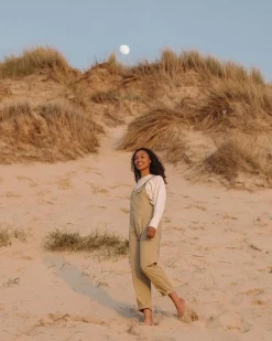 Damen Faye Bio-Baumwoll-Latzhosen