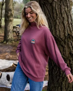 Damen Flourish Rollkragenoberteil