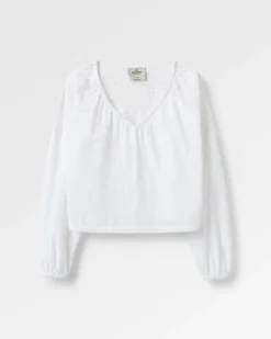 Damen Flurry Gewebtes Langarmshirt