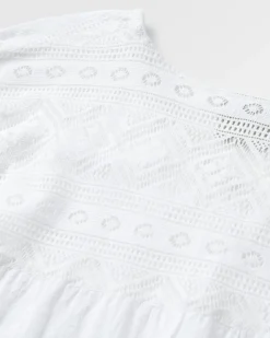 Damen Flurry Gewebtes Langarmshirt