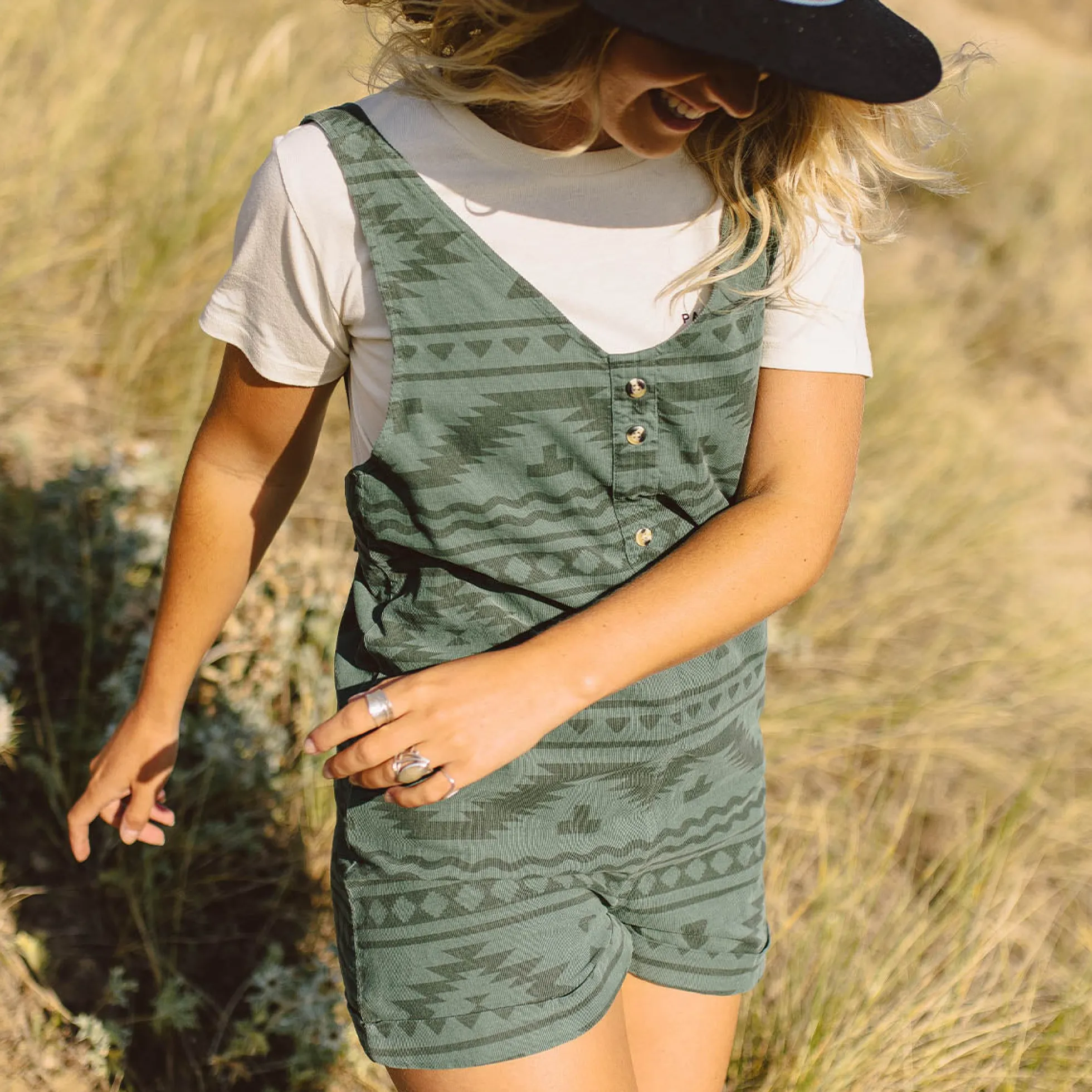 Damen Fun Days Cord Playsuit