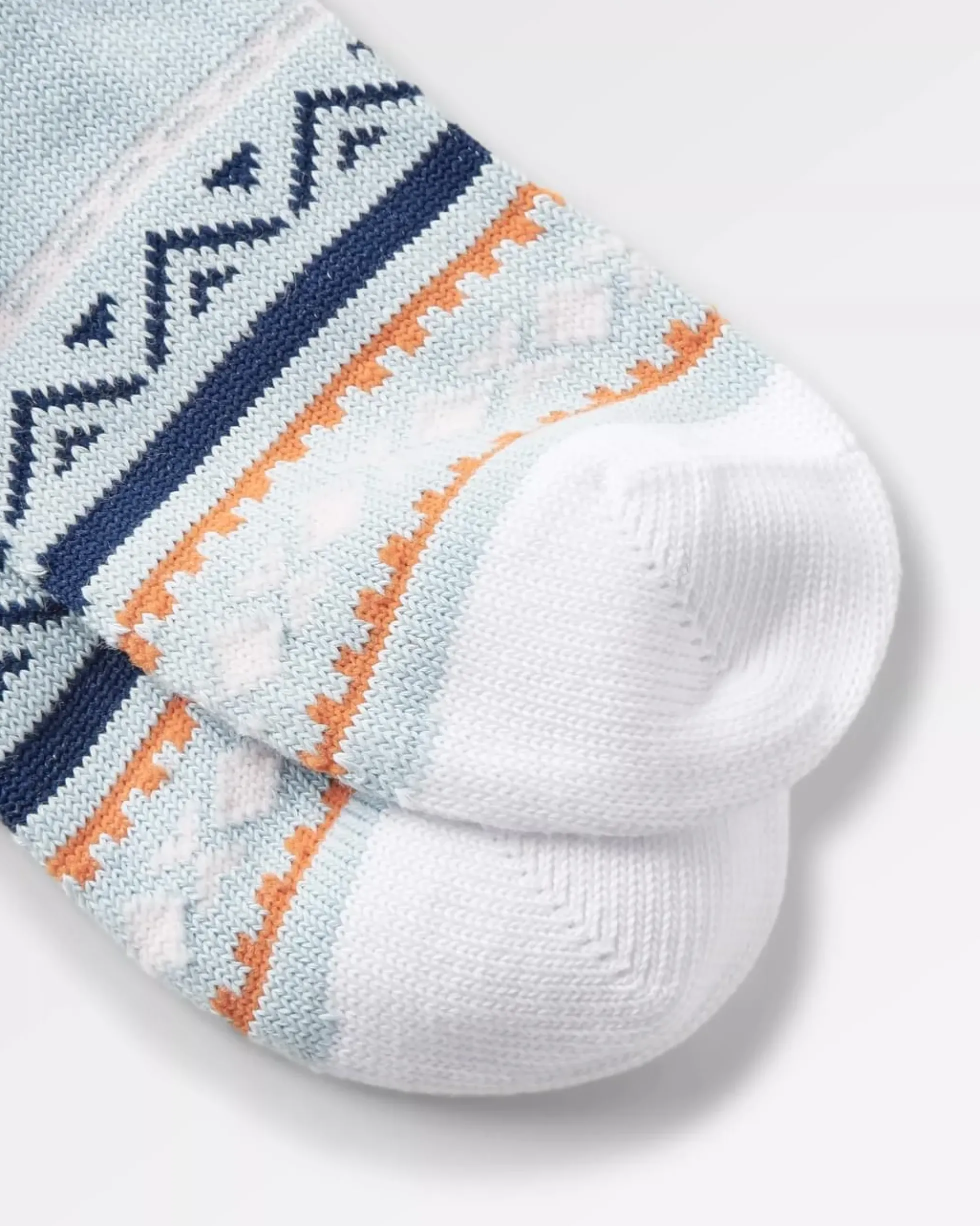 Damen Gemusterte Bio-Socken mittelschwer