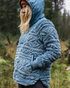 Damen Holistic Sherpa Kapuzenfleece