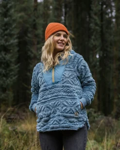 Damen Holistic Sherpa Kapuzenfleece