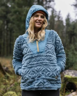 Damen Holistic Sherpa Kapuzenfleece