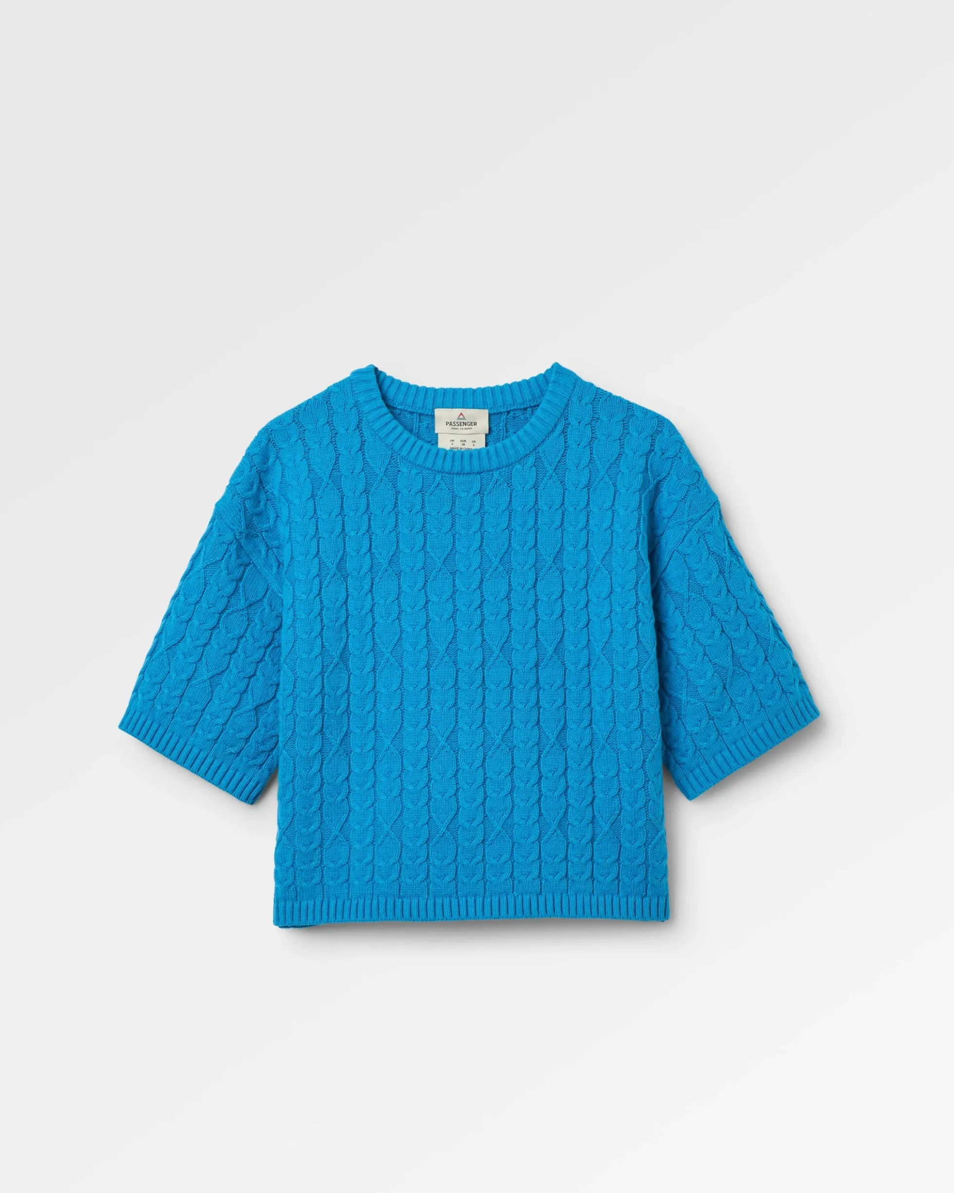 Damen Homely Kurzarm-Strickpullover