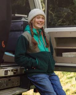 Damen Joy Kapuzen-Sherpa-Fleece mit Reißverschluss