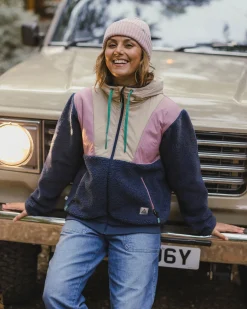 Damen Joy Kapuzen-Sherpa-Fleece mit Reißverschluss