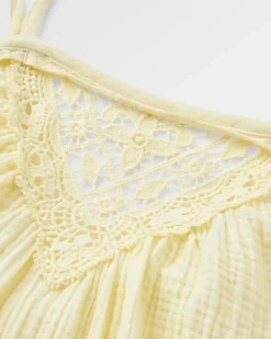 Damen Junipe Kleid – Hellgelb