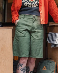 Damen Lani Natürliche Twill Long-Shorts