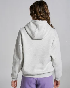 Damen Legacy Hoodie – Hellgrau Meliert