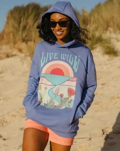 Damen Live Wild Oversized Hoodie