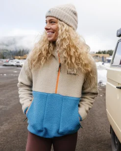 Damen Maine 1/2 Zip Sherpa Fleece