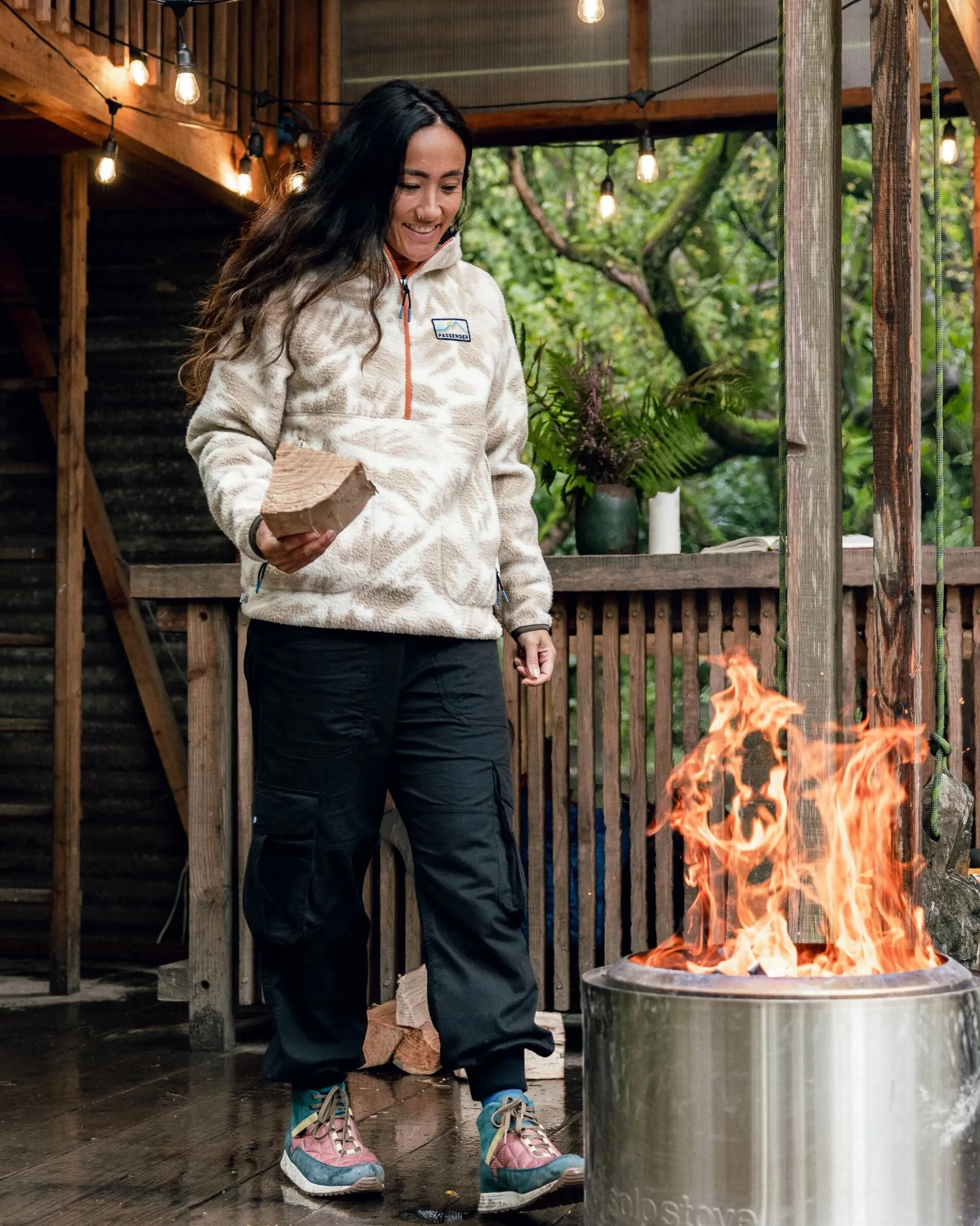 Damen Maine 1/2 Zip Sherpa Fleece