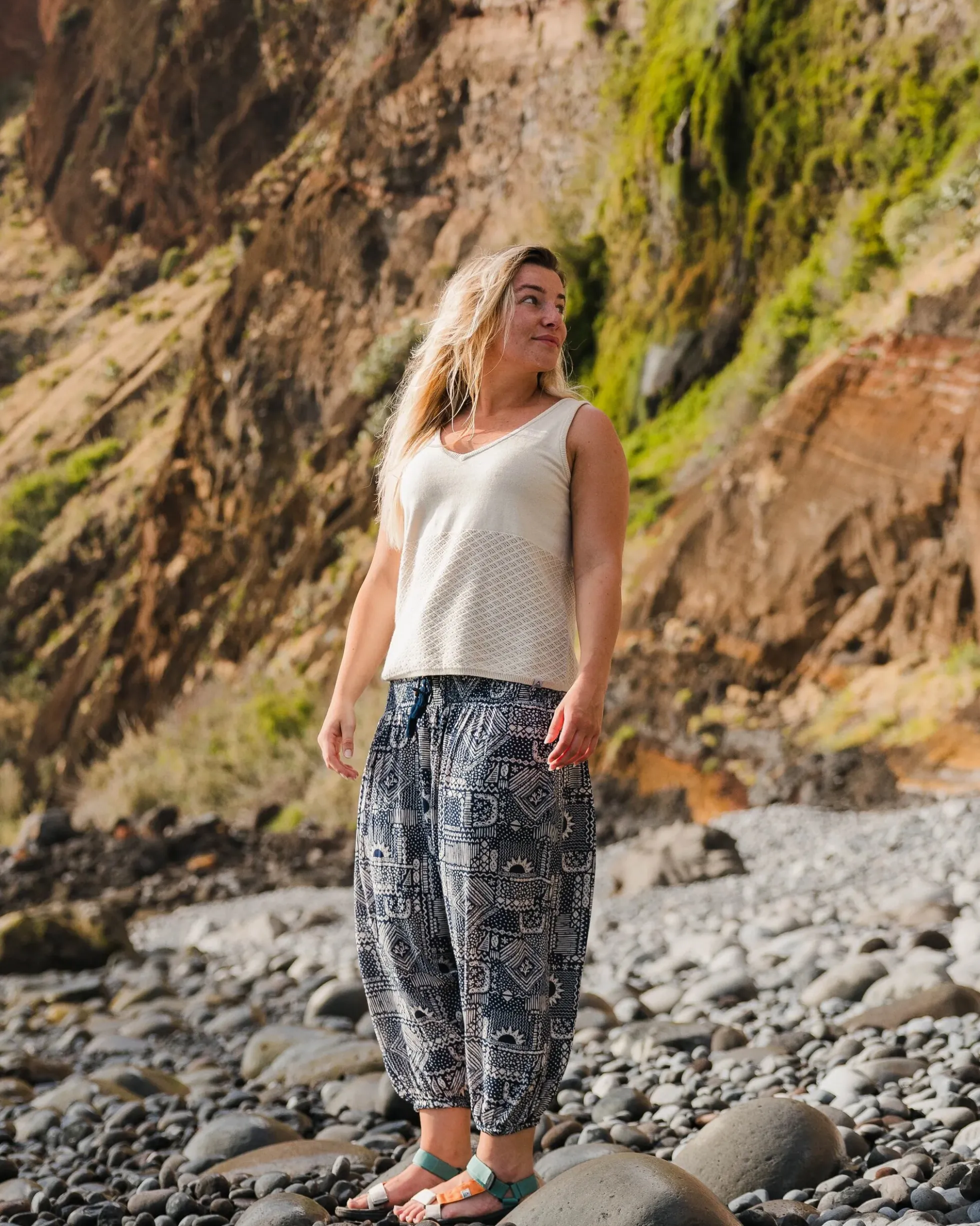 Damen Migrate Bio-gestrickte Top