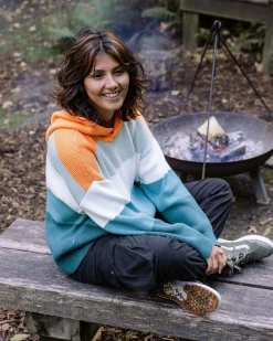 Damen Moments Übergroßer Bio-Strickpullover mit Kapuze