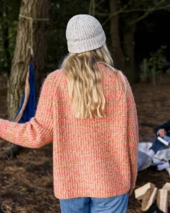 Damen Mountainside Mock Neck Strickpullover