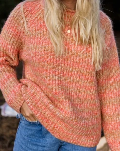Damen Mountainside Mock Neck Strickpullover