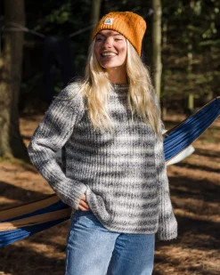 Damen Mountainside Mock Neck Strickpullover
