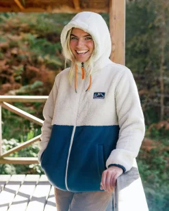 Damen Nestling Sherpa Kapuzen-Fleece