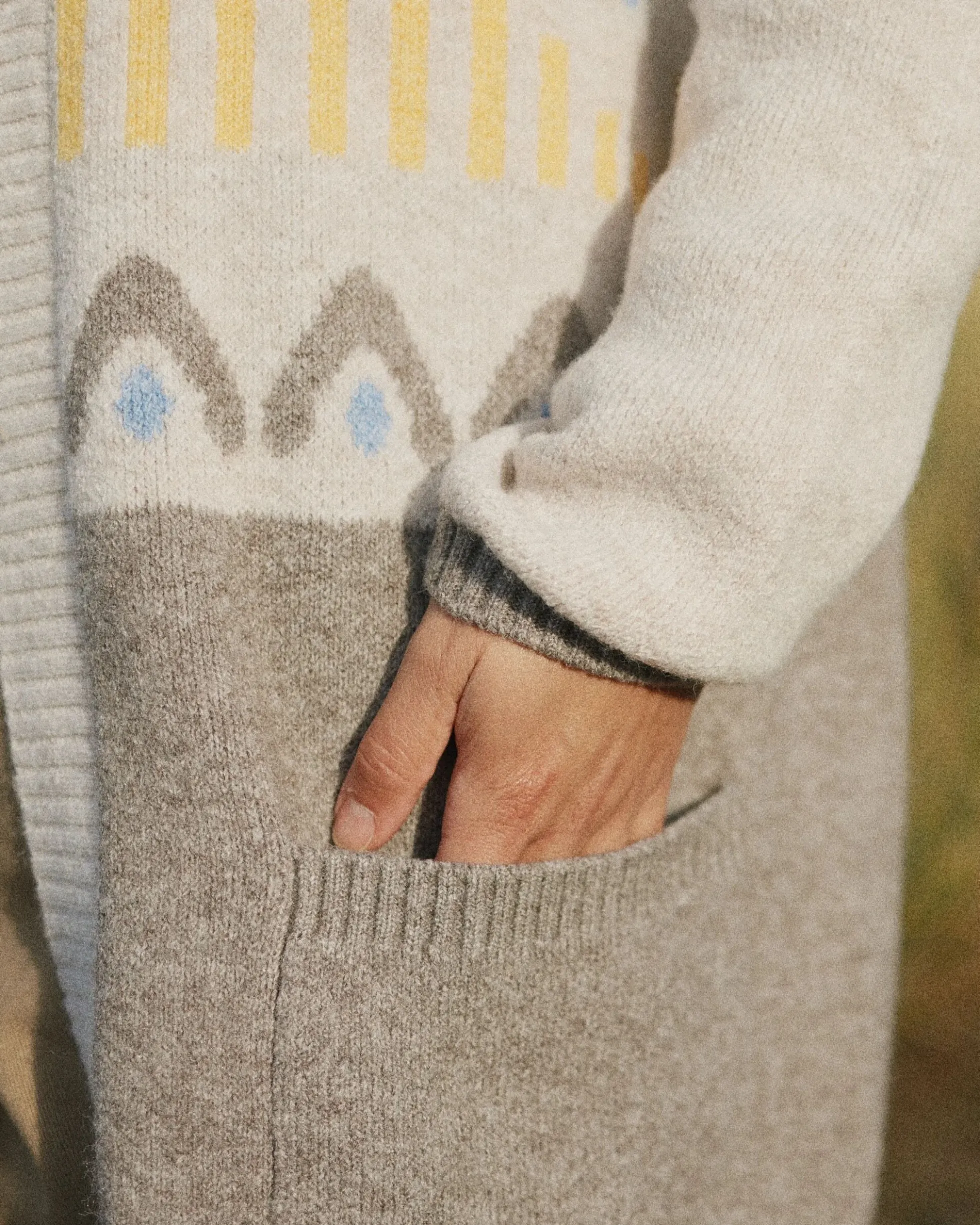 Damen Nettle Gestrickter Cardigan