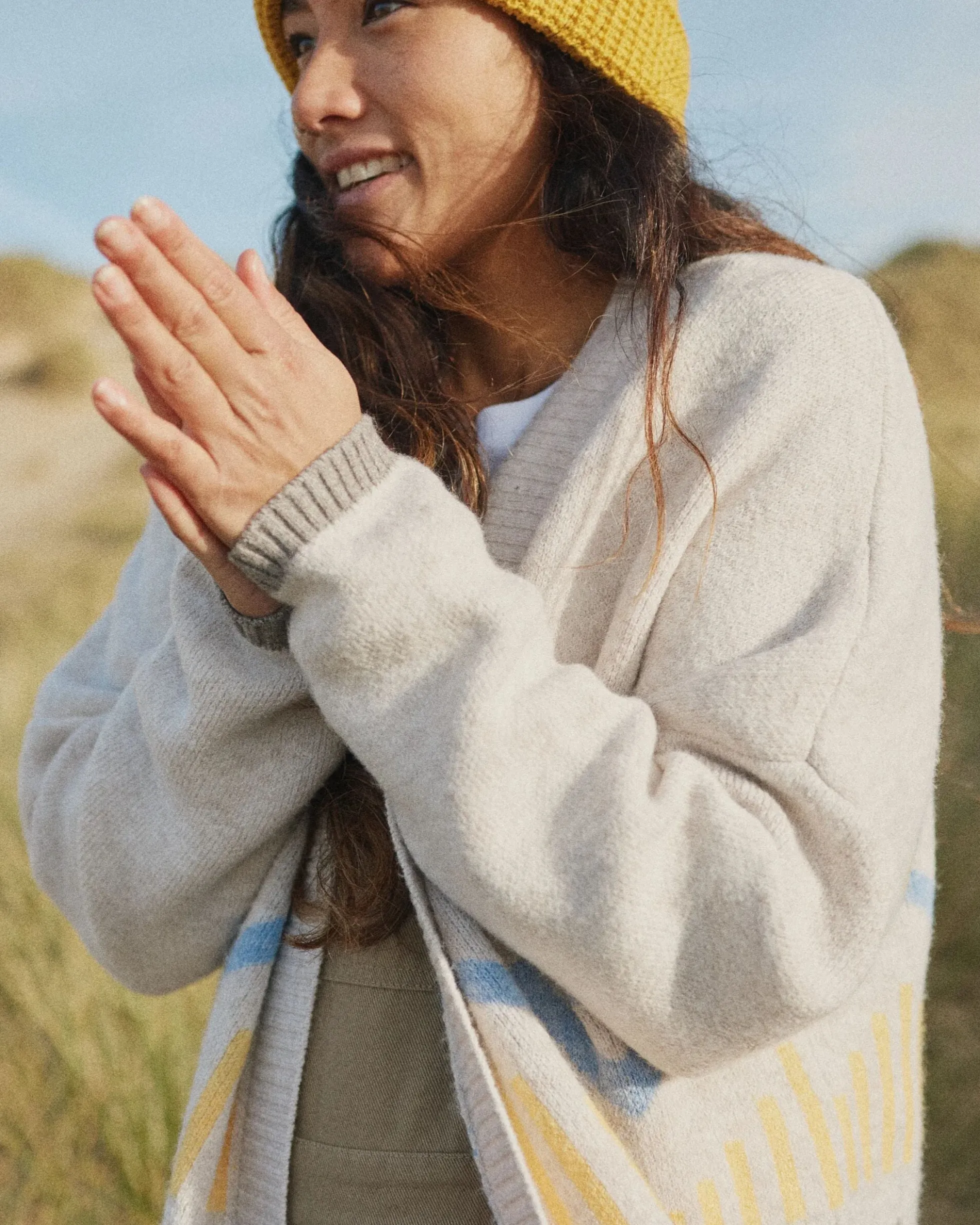 Damen Nettle Gestrickter Cardigan