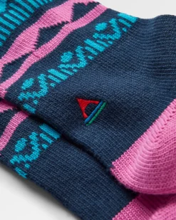 Damen Nettle Organische Gemusterte Socken