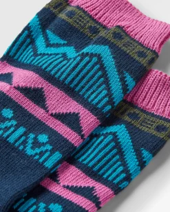 Damen Nettle Organische Gemusterte Socken