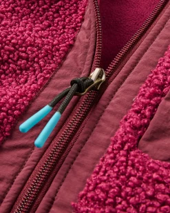 Damen Oak Teddy Fleece mit langem Schnitt